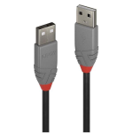 Lindy Anthra Line - Cavo USB - USB (M) a USB (M) - USB 2.0 - 50 cm - di forma rotonda - nero